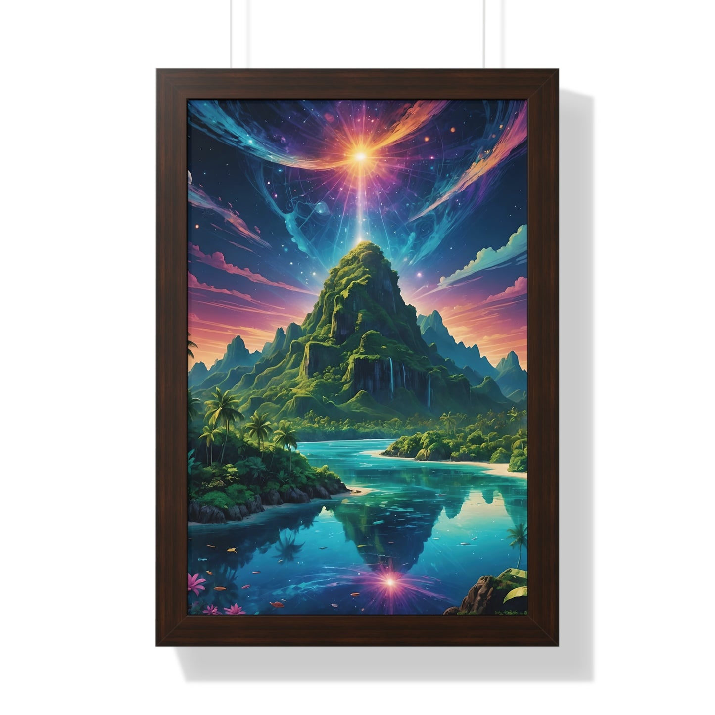 Mt Grace - Framed Vertical Poster