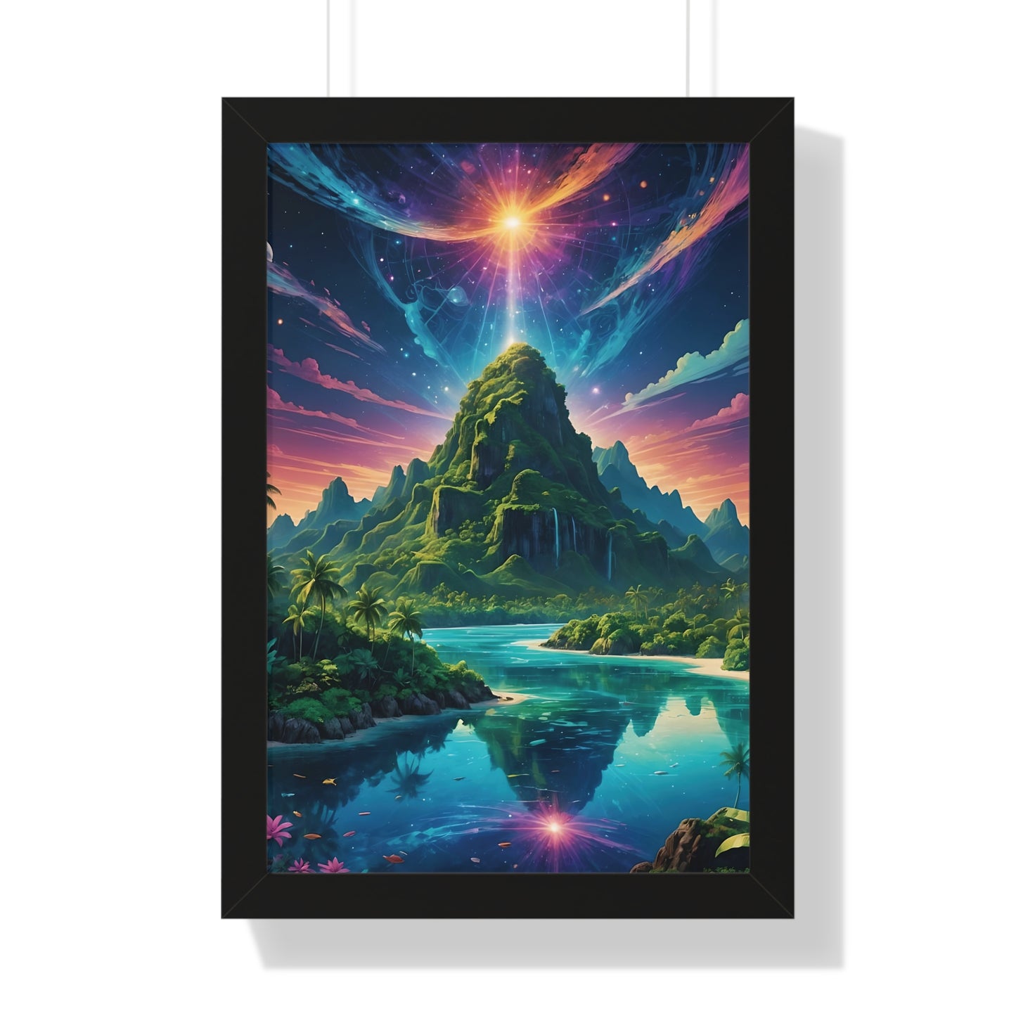 Mt Grace - Framed Vertical Poster