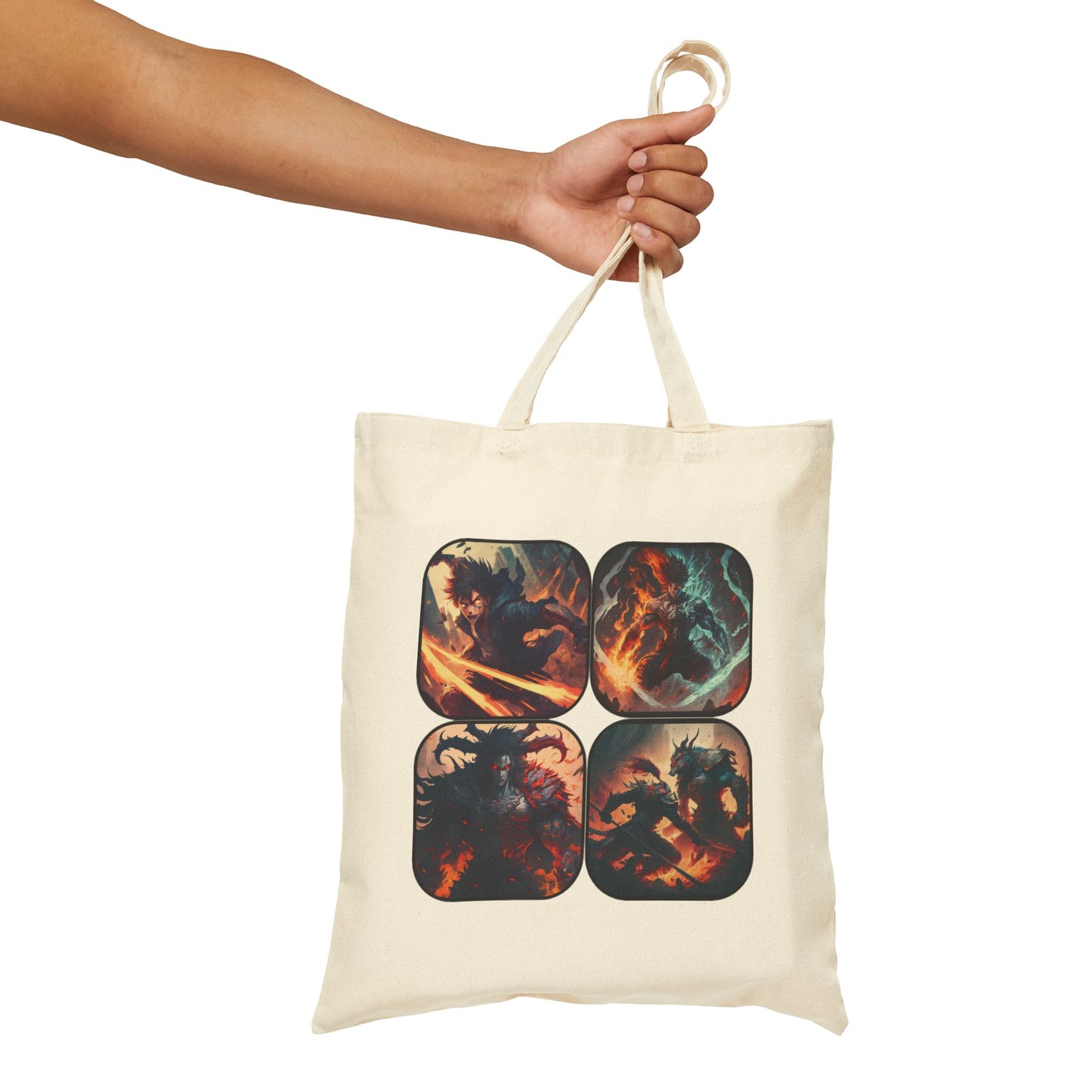 The Four Fights - Cotton Canvas Tote Bag