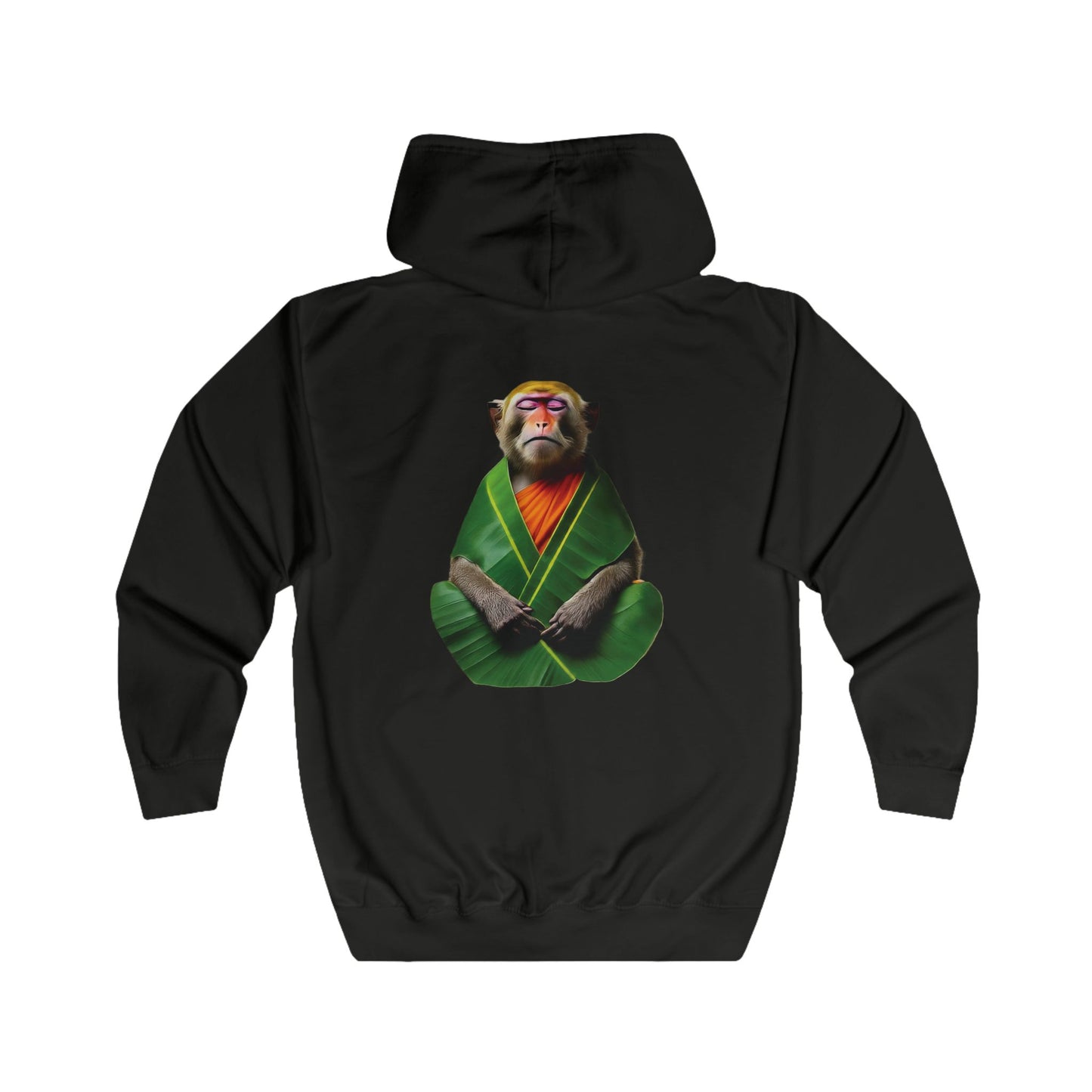 Pensive Monkey Monk - Full Zip Hoodie