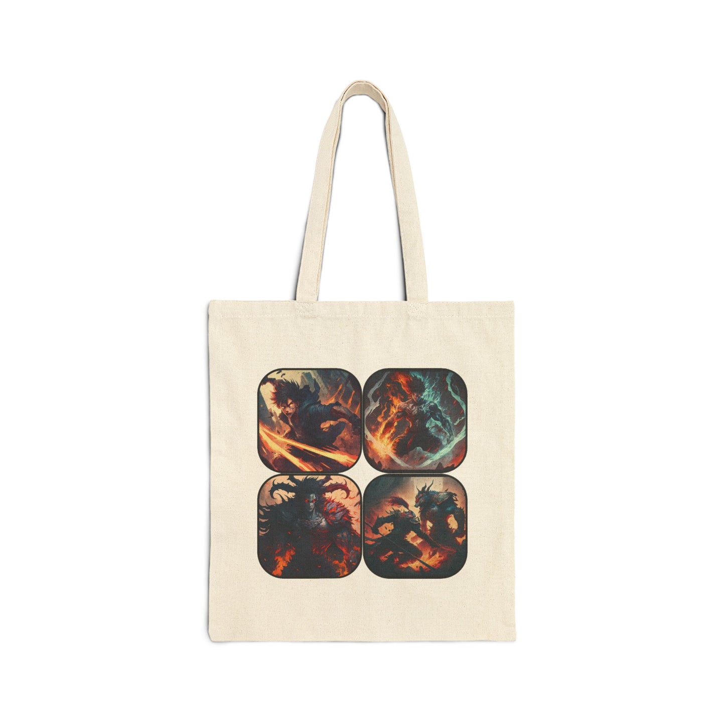 The Four Fights - Cotton Canvas Tote Bag