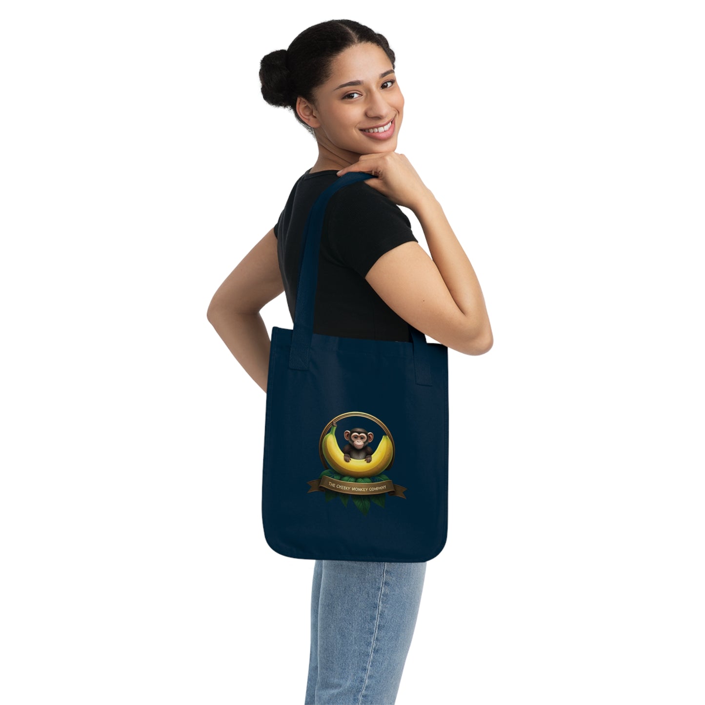 Cheeky Monkey Mascot - Organic Canvas Tote Bag