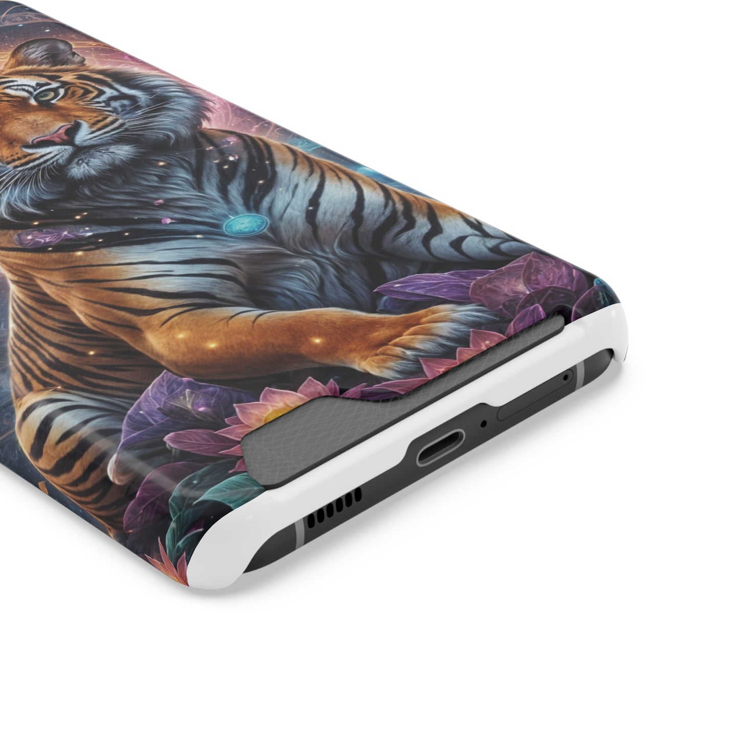 Cosmic Bengal Tiger - Phone Case With Card Holder