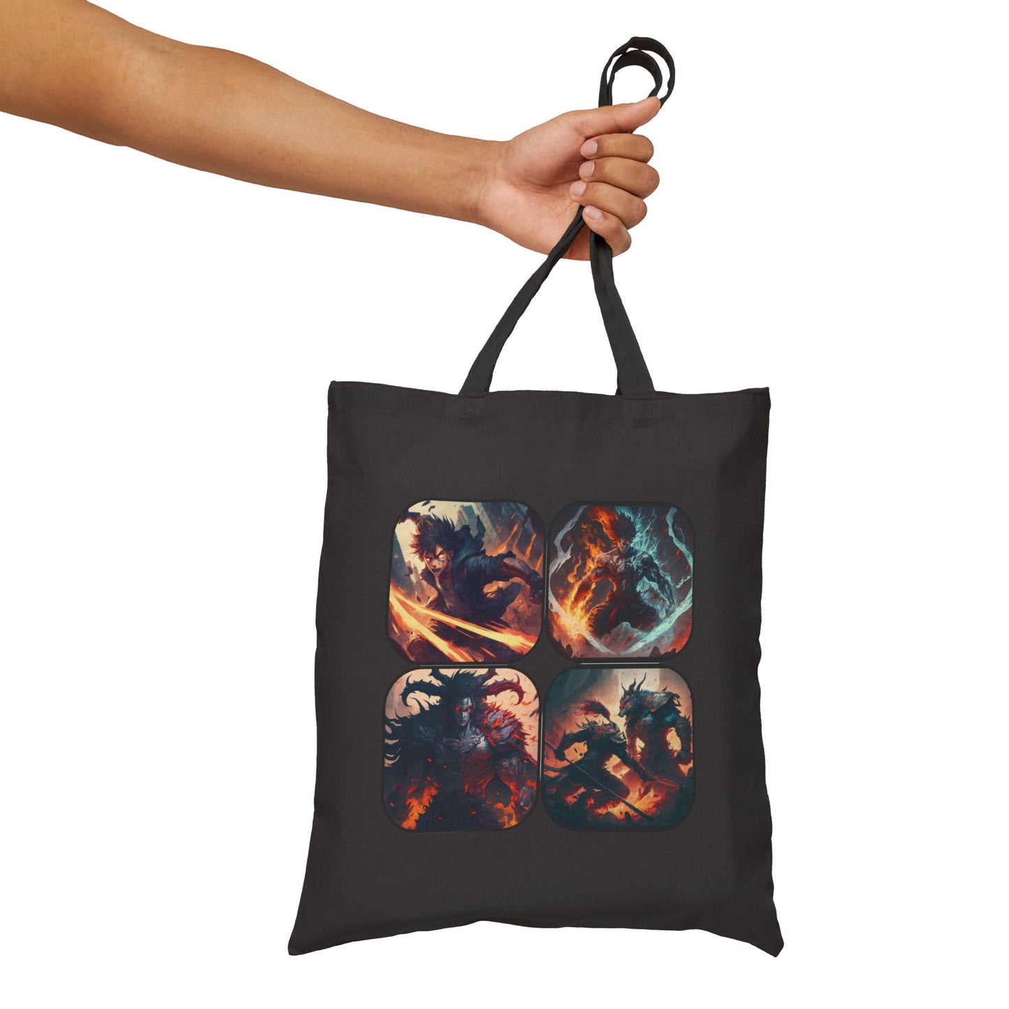 The Four Fights - Cotton Canvas Tote Bag