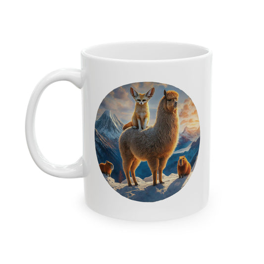 Alpaca Friends - Ceramic Mug, (11oz, 15oz)