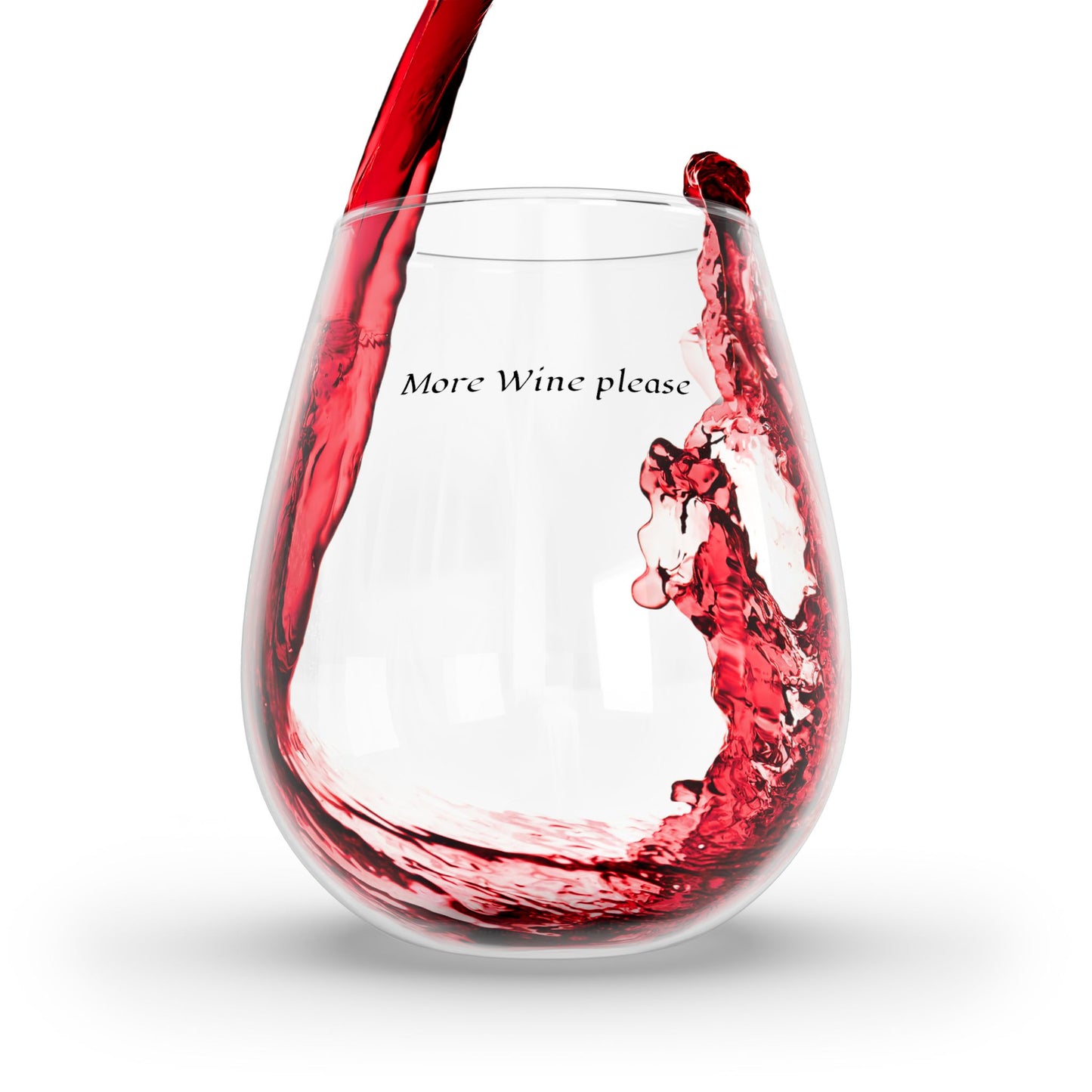 More Wine Please - Stemless Wine Glass, 11.75oz