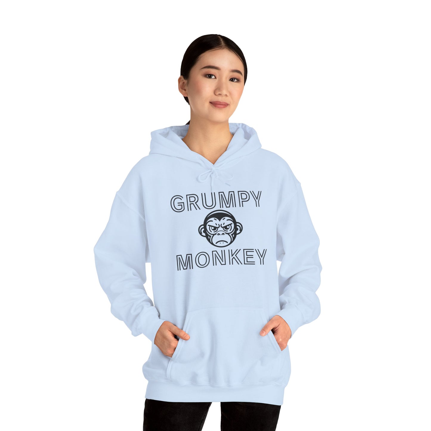 Grumpy Monkey - Heavy Blend™ Hooded Sweatshirt