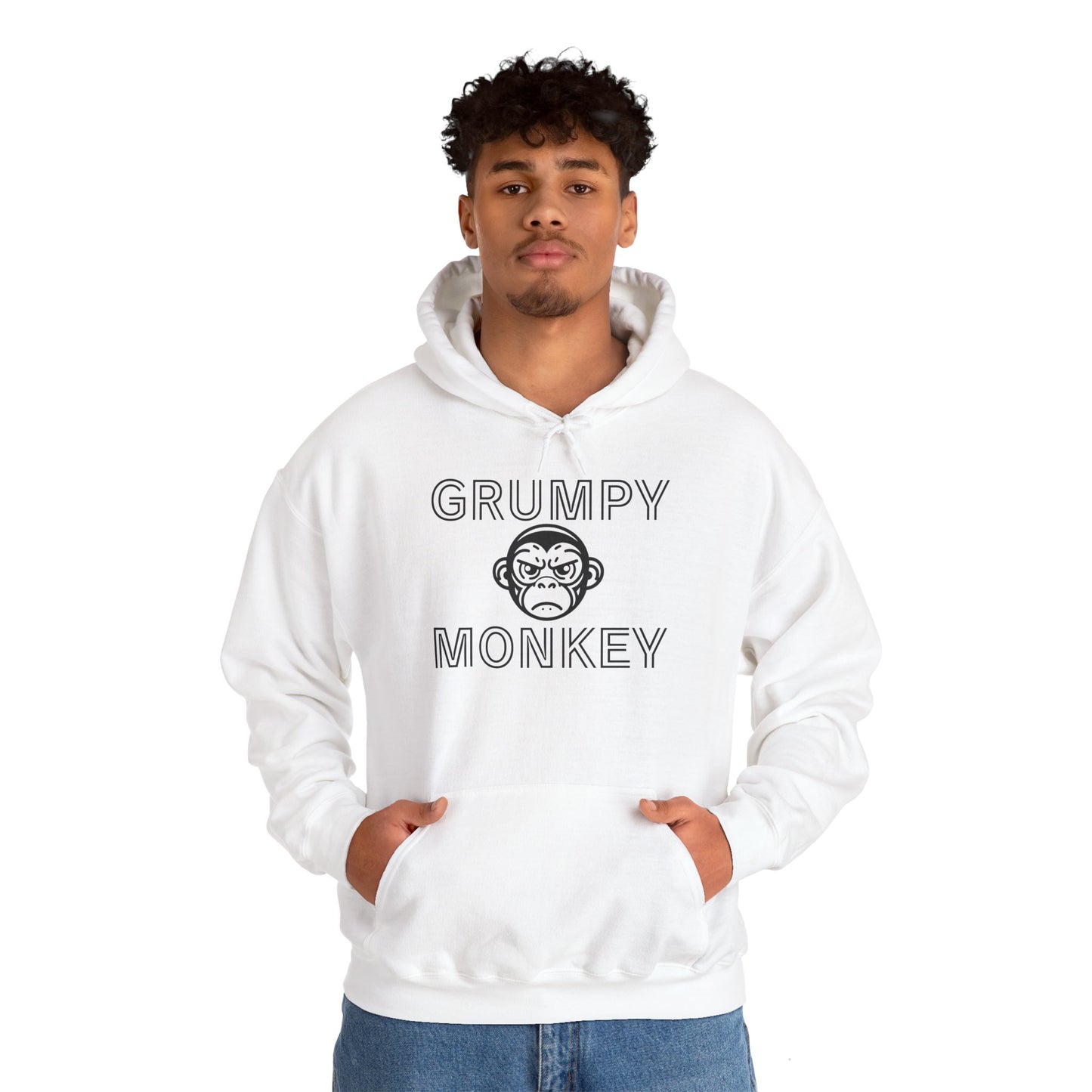 Grumpy Monkey - Heavy Blend™ Hooded Sweatshirt