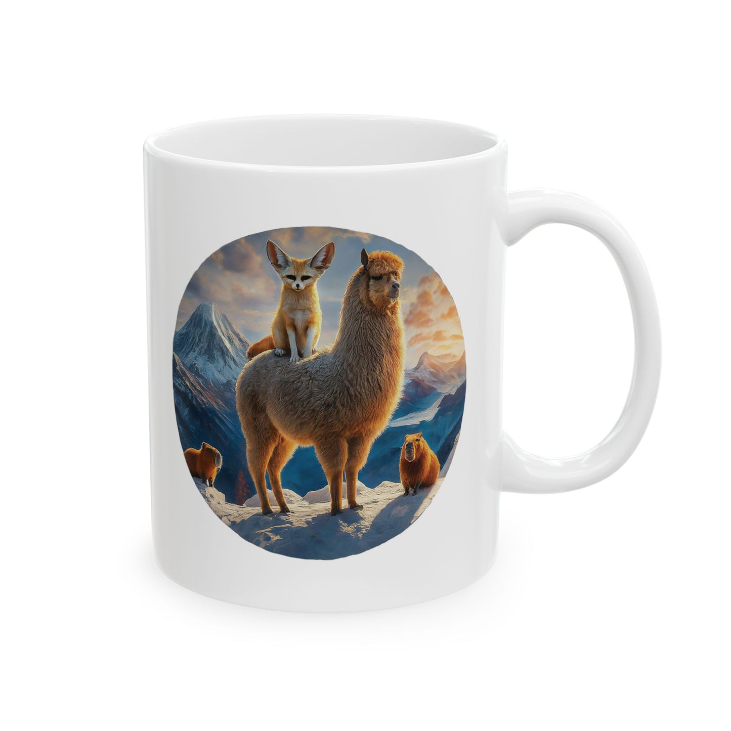 Alpaca Friends - Ceramic Mug, (11oz, 15oz)