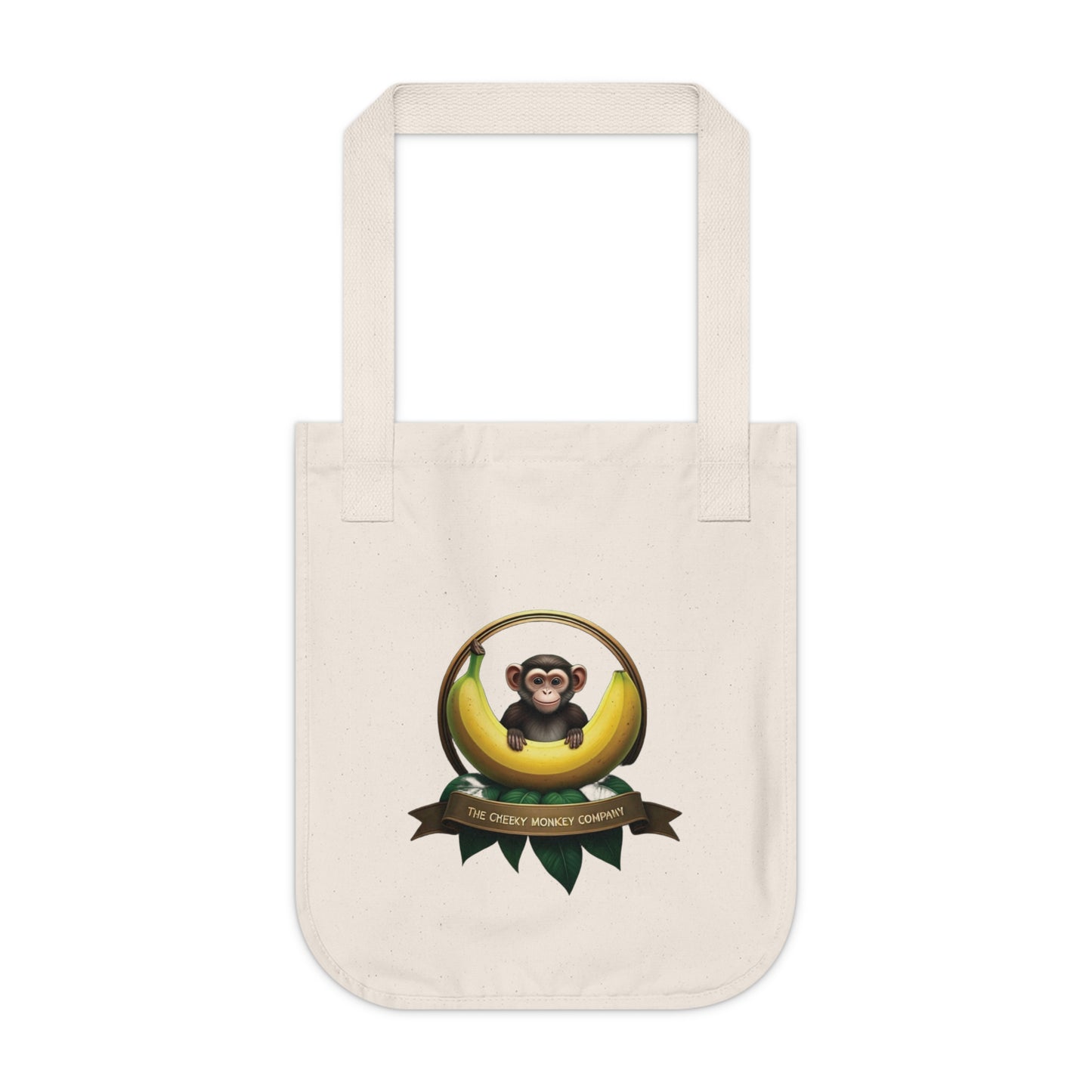 Cheeky Monkey Mascot - Organic Canvas Tote Bag