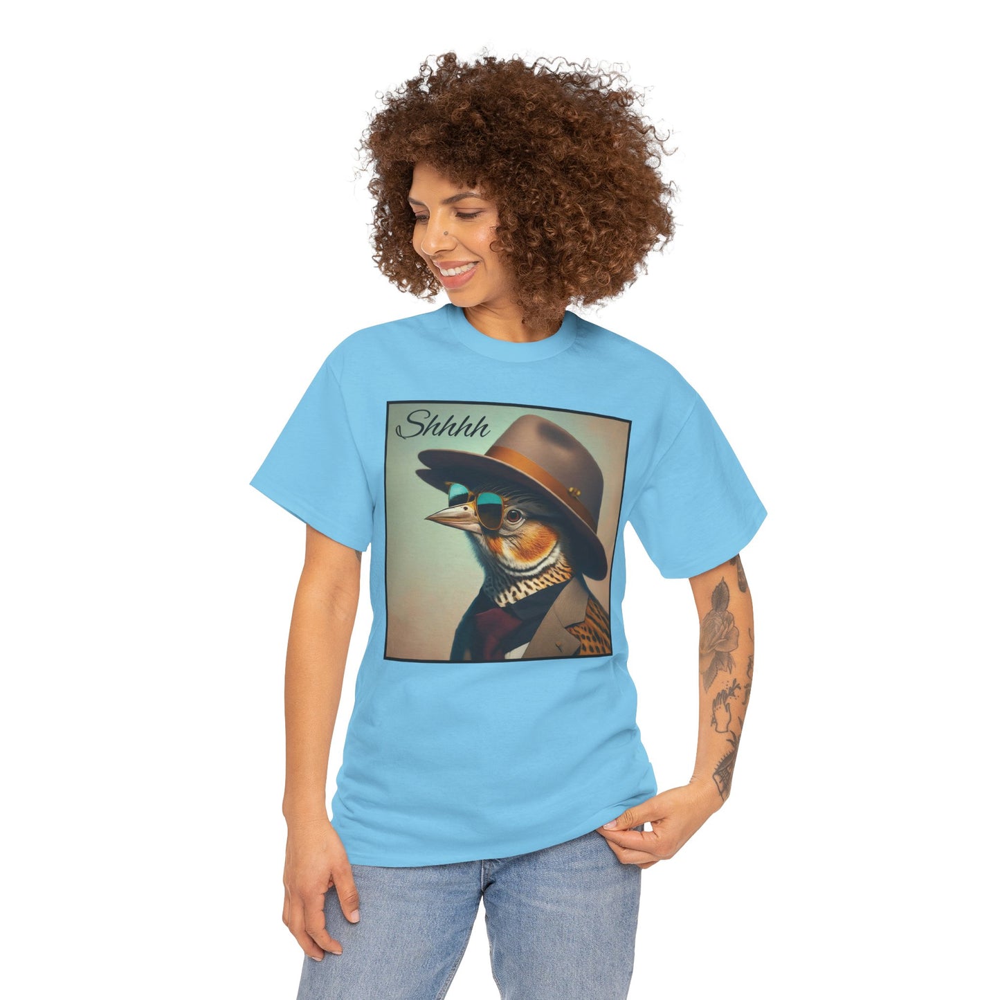 Shhhh Bird - Heavy Cotton Tee