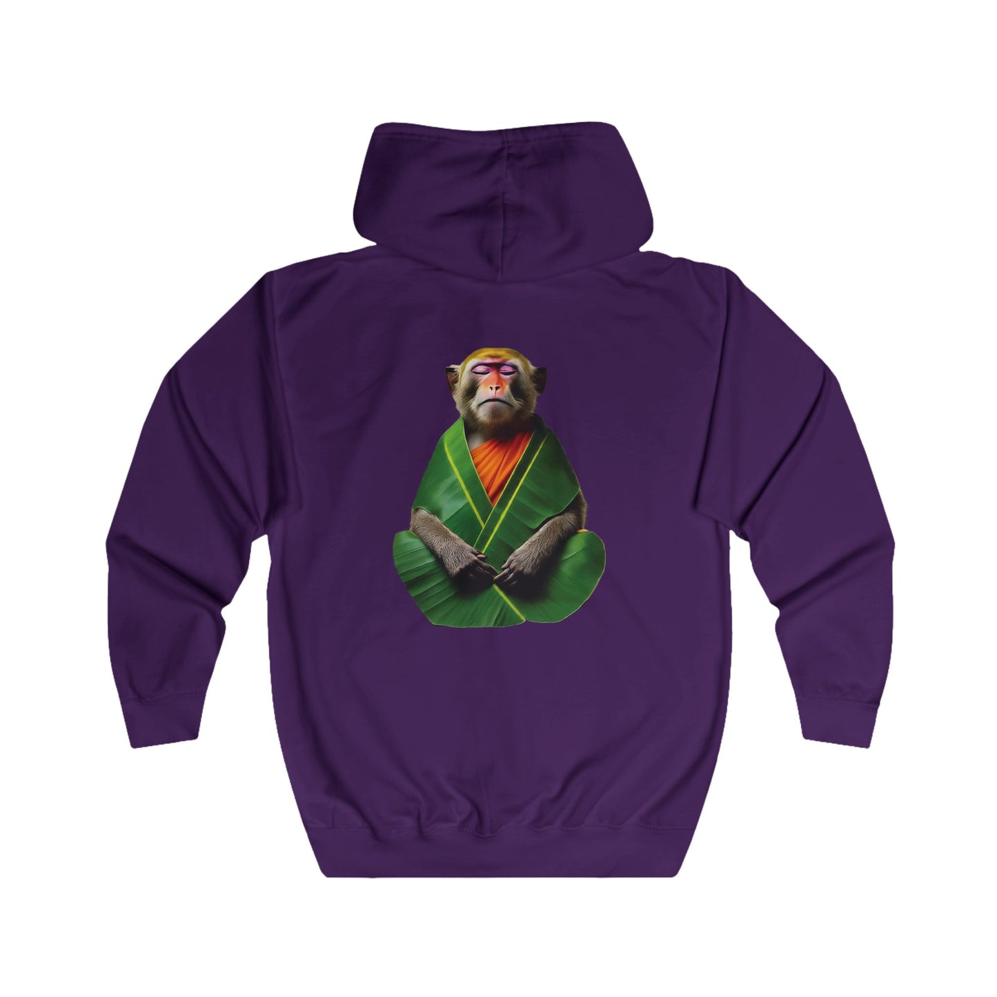 Pensive Monkey Monk - Full Zip Hoodie