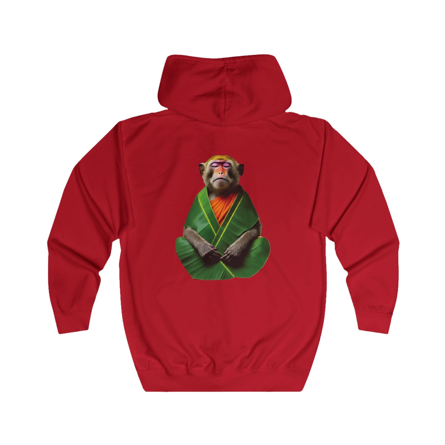 Pensive Monkey Monk - Full Zip Hoodie