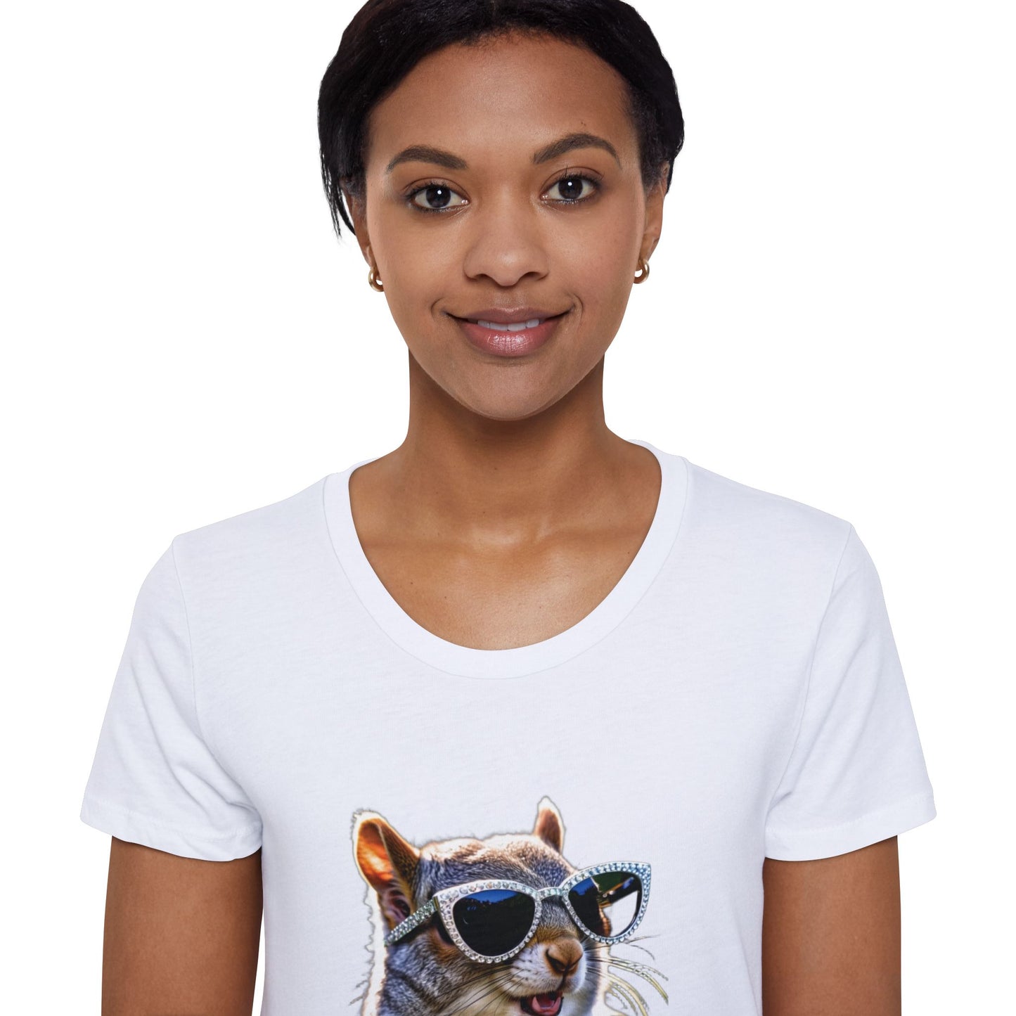 Bedazzled Squirrel - Women's Organic Short Sleeve T-Shirt