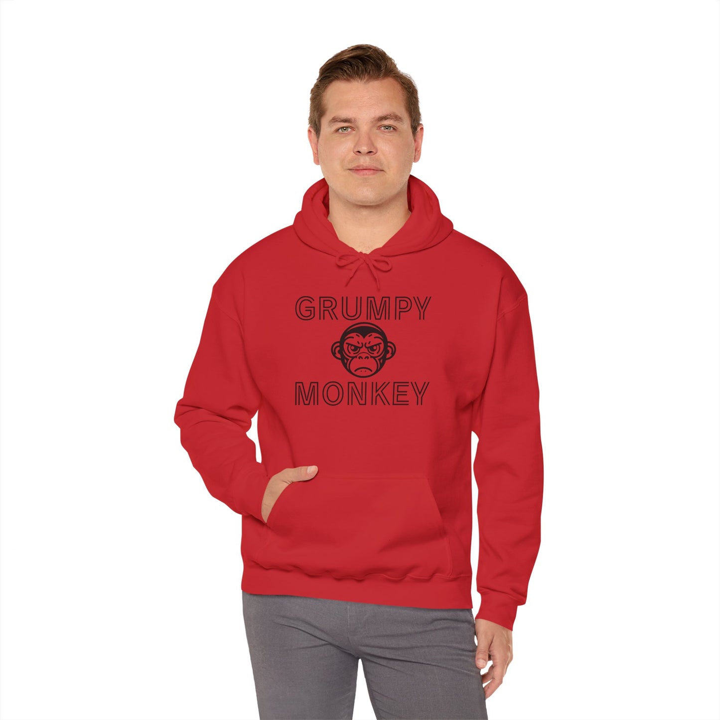 Grumpy Monkey - Heavy Blend™ Hooded Sweatshirt