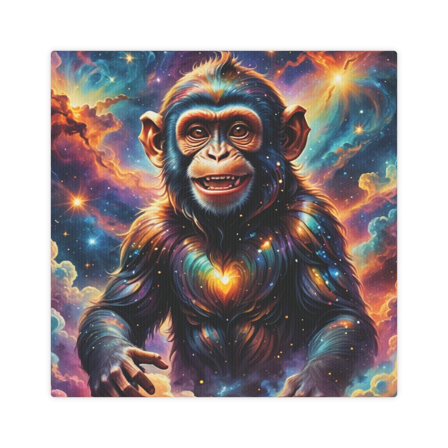 Cosmic Monkey - Canvas Photo Tile