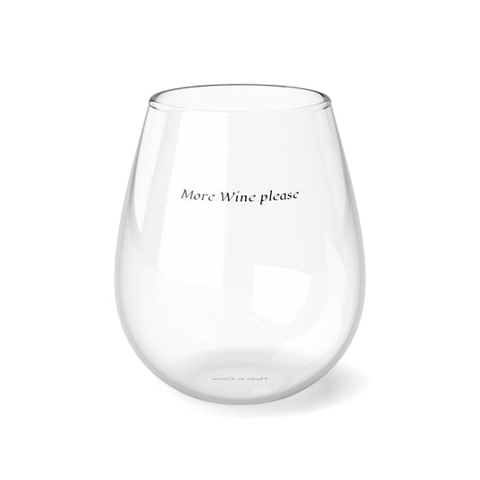 More Wine Please - Stemless Wine Glass, 11.75oz