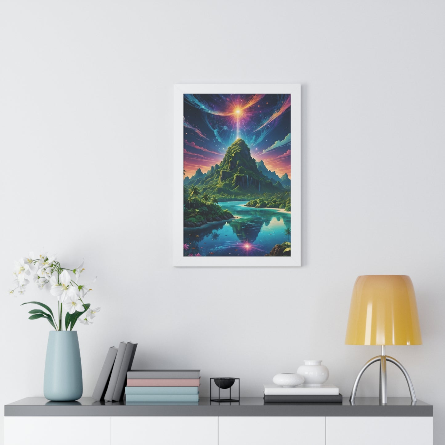 Mt Grace - Framed Vertical Poster