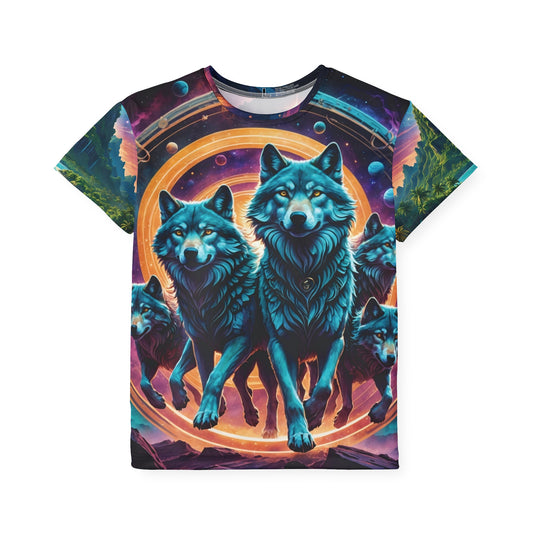 Chaotic Cosmic Wolfpack - Kids Sports Jersey (AOP)