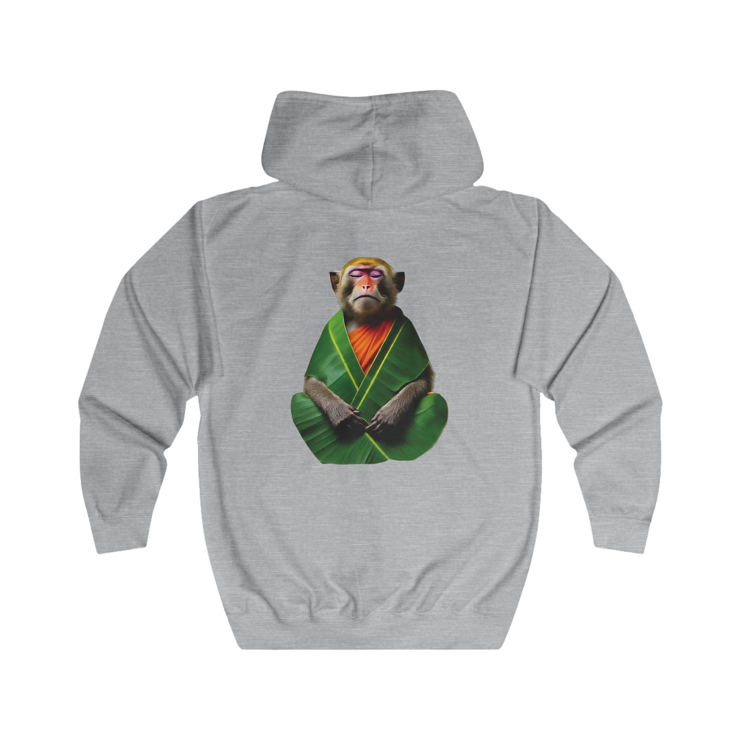 Pensive Monkey Monk - Full Zip Hoodie