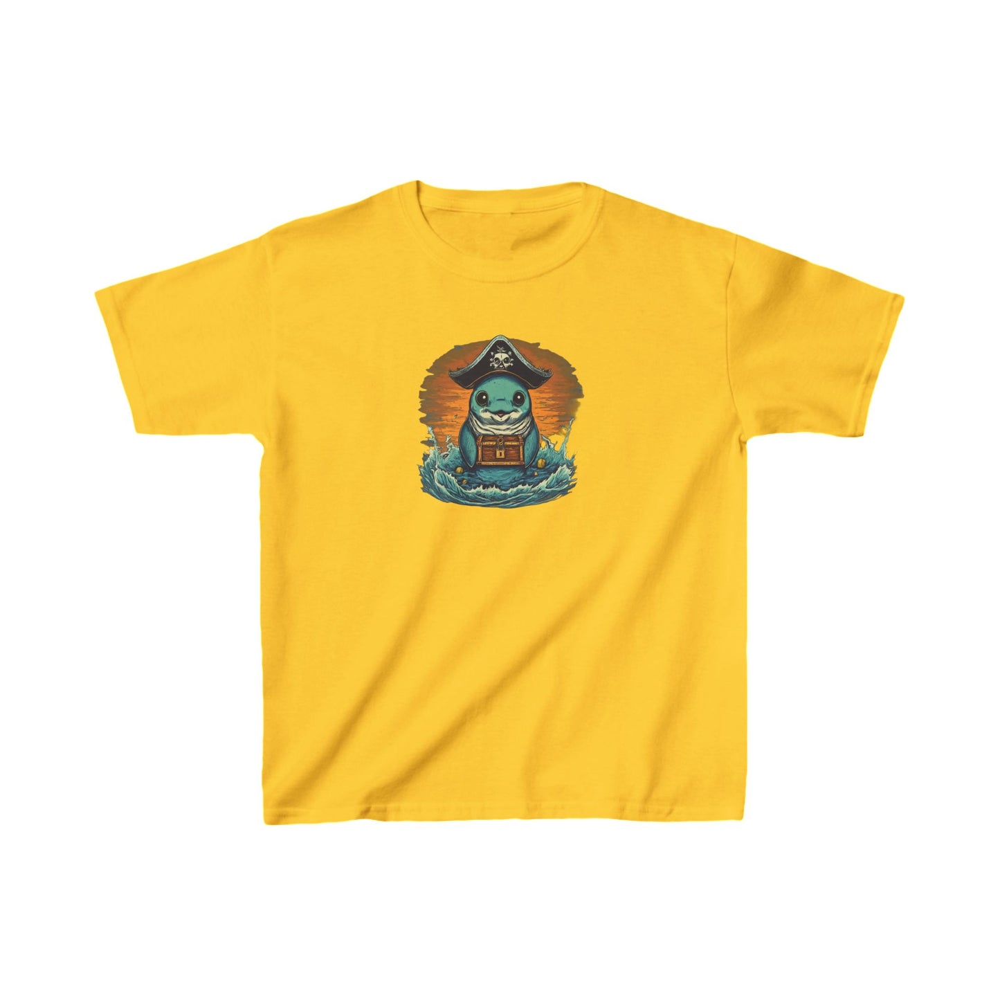 Pirate Dolphin - Kids Heavy Cotton™ Tee