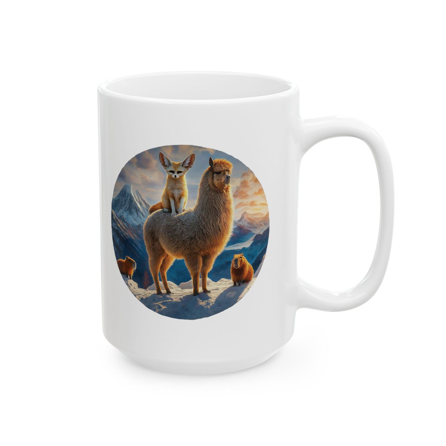 Alpaca Friends - Ceramic Mug, (11oz, 15oz)