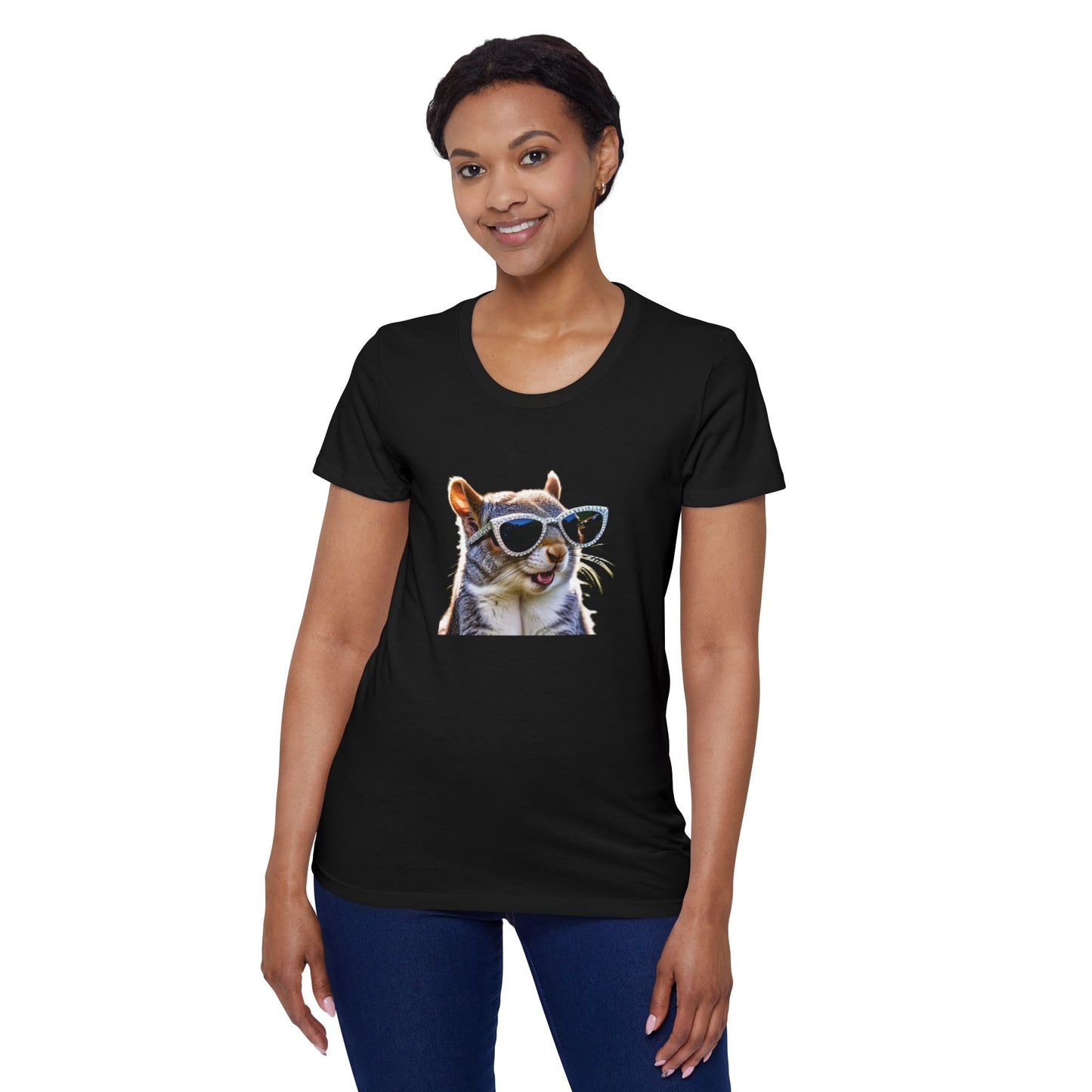 Bedazzled Squirrel - Women's Organic Short Sleeve T-Shirt