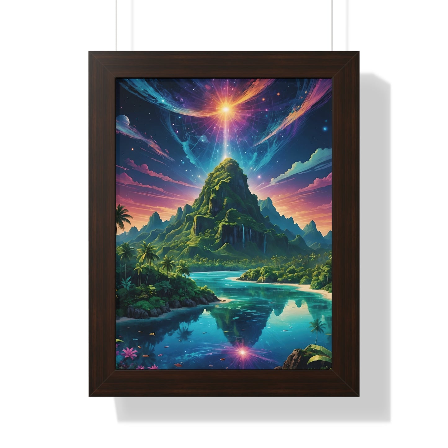 Mt Grace - Framed Vertical Poster