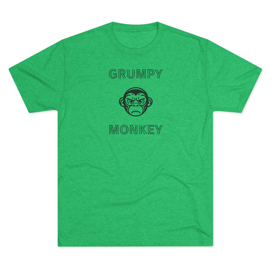 Grumpy Monkey - Tri-Blend Crew Tee