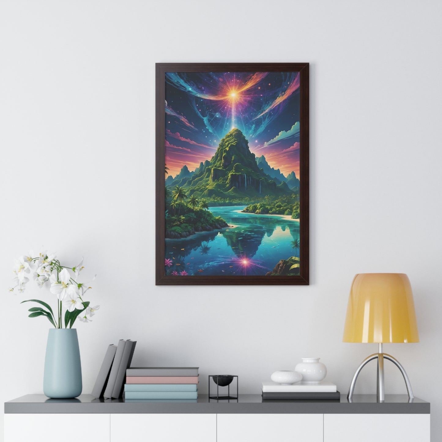 Mt Grace - Framed Vertical Poster