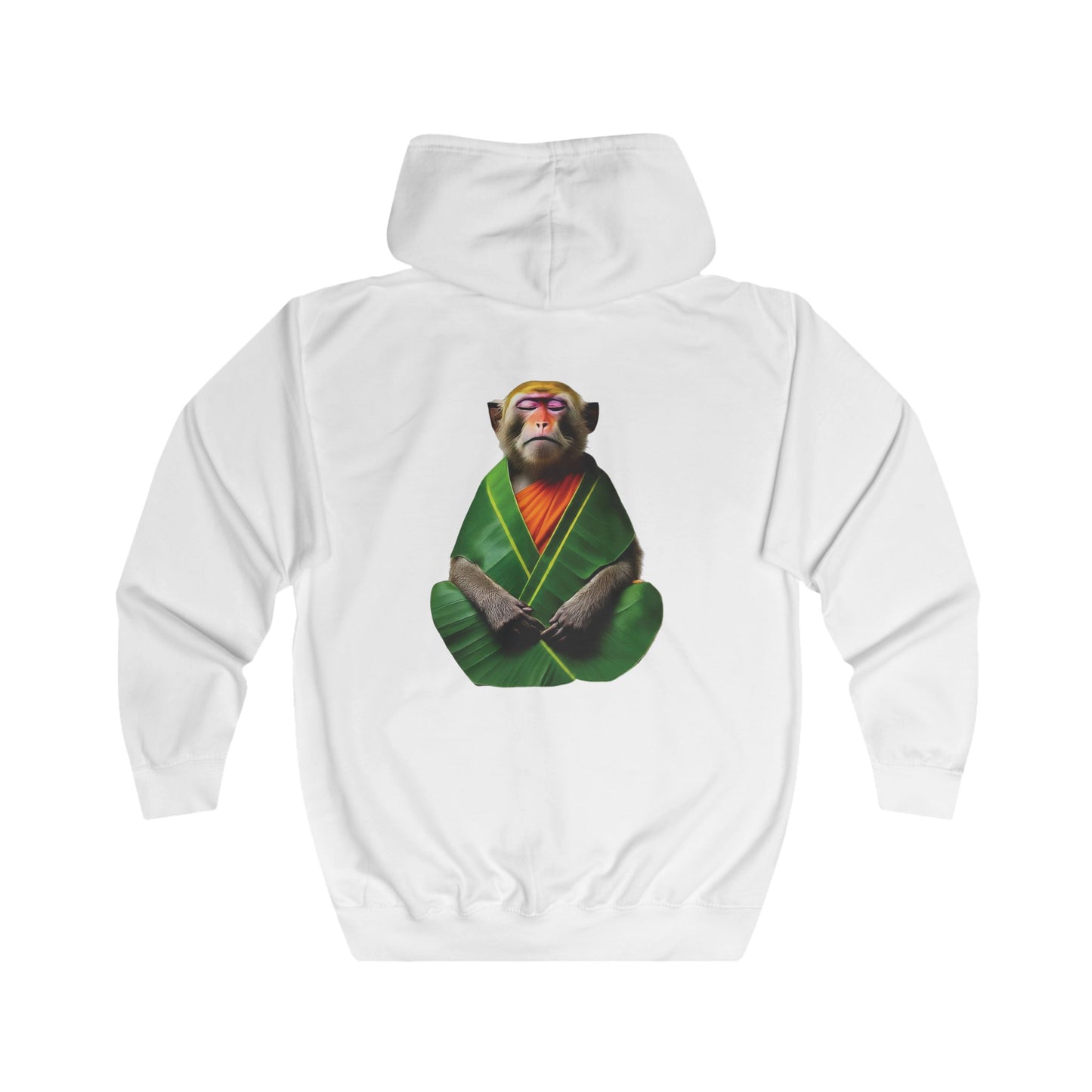 Pensive Monkey Monk - Full Zip Hoodie