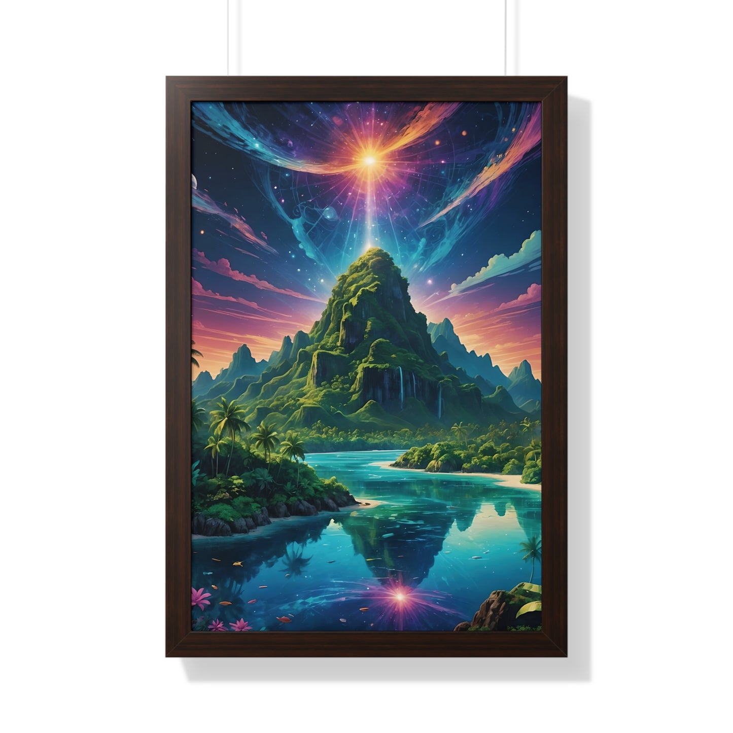 Mt Grace - Framed Vertical Poster