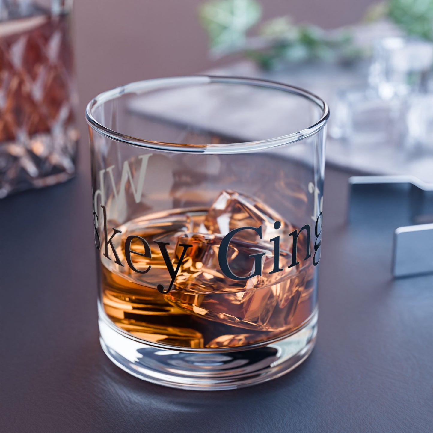 "Whiskey Ginger" - Rocks Glass, 10oz