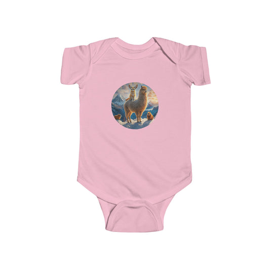 Capybara and Friends w Alpaca and Fennec Fox - Infant Fine Jersey Bodysuit