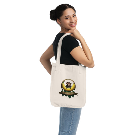 Cheeky Monkey Mascot - Organic Canvas Tote Bag